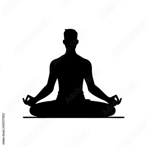 yoga silhouette , yoga vector