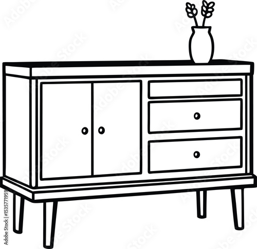 vector illustration of furniture