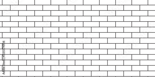 white brick wall texture and solid bricks seamless pattern background.	

