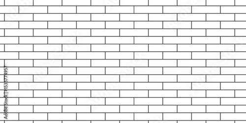 white brick wall texture and solid bricks seamless pattern background.	
