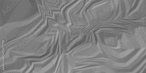 Gray crumpled paper Blank white crumpled and creased paper poster.	