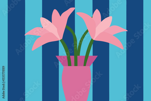 pink tulips in vase