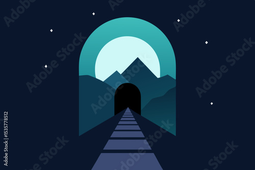 silhouette of a man walking through the window