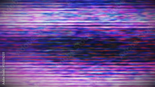 abstract blue background with rays, old style tv noice animation