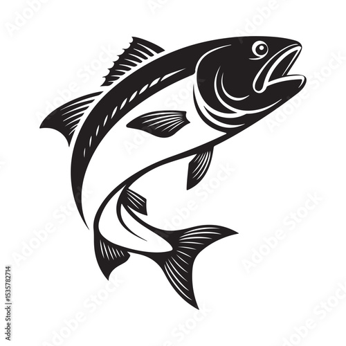 Large Fish Silhouette Symbol