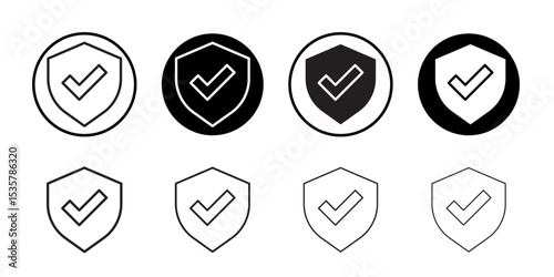 Safe icon Thin line illustration set vector