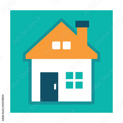 Moving Day Concept with House and Calendar Icon