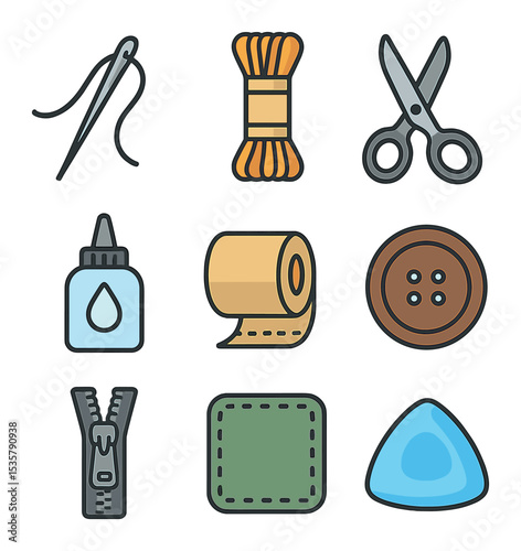 Garden Seating Icons. Flat icon set of garden seating accessories: wicker chair, wooden bench, hammock,