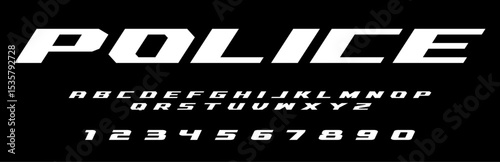 Police lettering vector graphic apparel clothing prints eps svg png. Typography Fonts graphics designs posters stickers. Download it Now in high resolution format and print it in any size
