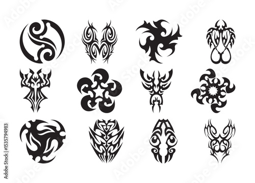 Tattoo vector, Tattoo clipart, Tattoo silhouette