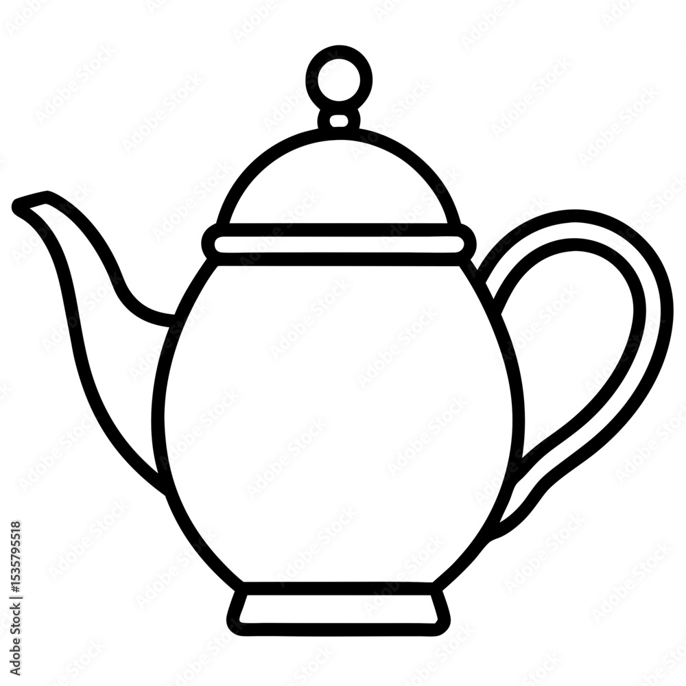 Fototapeta premium teapot isolated on white