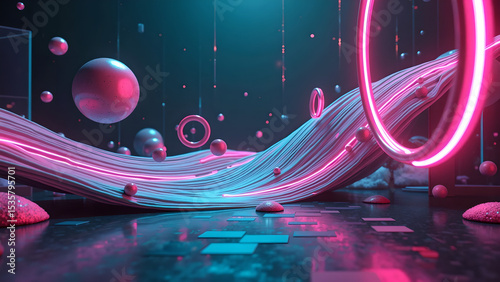 abstract neon light background