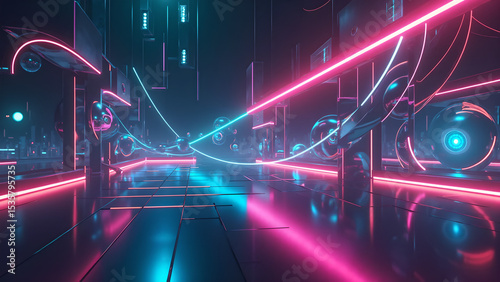 abstract neon light background