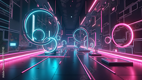 abstract neon light background