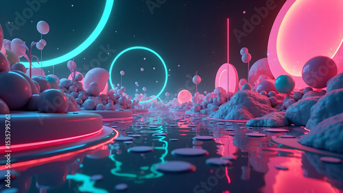 abstract neon light background