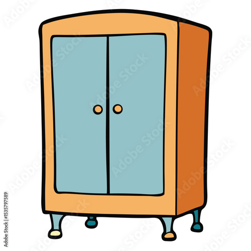 vector illustration of a safe deposit box