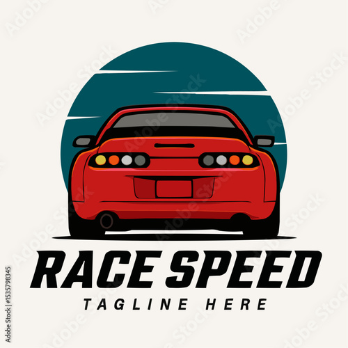 Sports Car Vector Illustration Icon