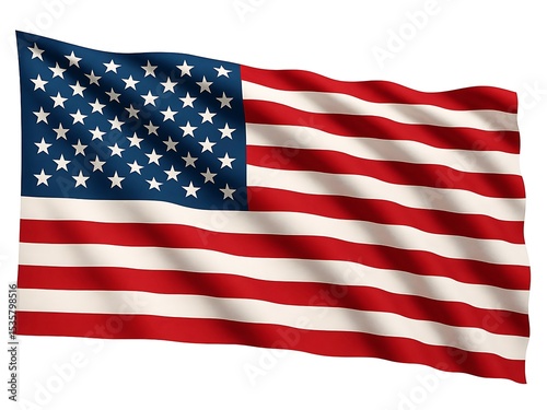 American flag waving usa patriotic star and stripes