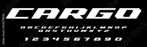 Cargo Logisticks lettering vector graphic apparel clothing prints eps svg png. Typography Fonts graphics designs posters stickers. Download it Now in high resolution format and print it in any size