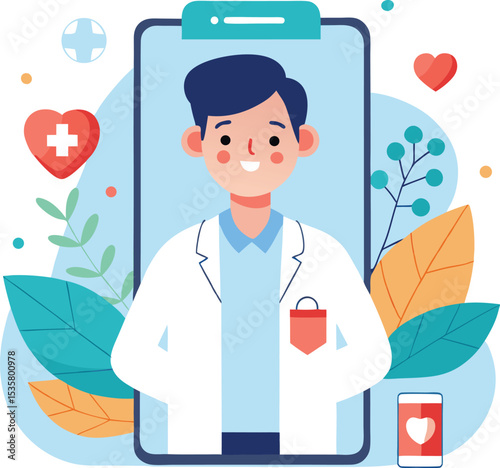 Online doctor consultation mobile app healthcare service