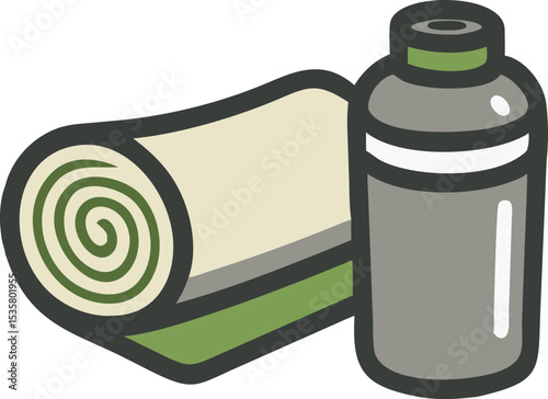illustration of a bottle of water