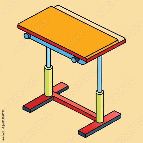 vector illustration of a wooden chair