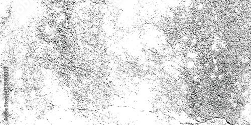 Abstract dust grunge concrete wall dark weathered overly pattern black and white rough vintage distress background.	