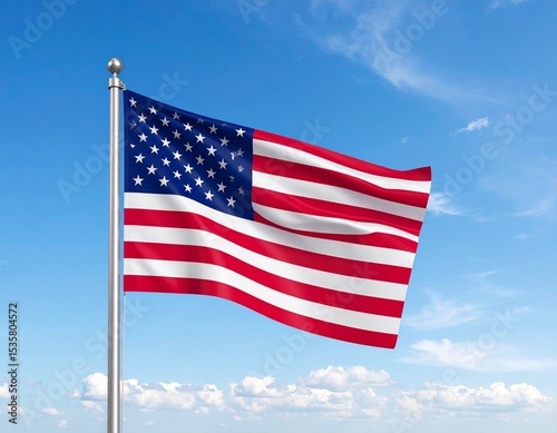 American flag of United States of America