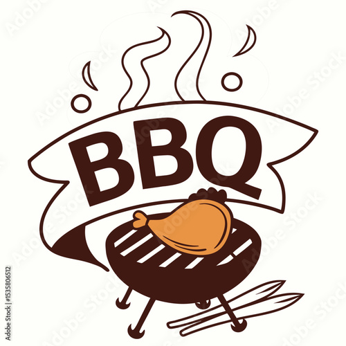 Barbeque T shirt design 