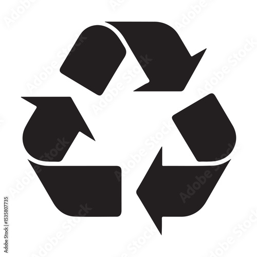 recycling symbol vector  icon