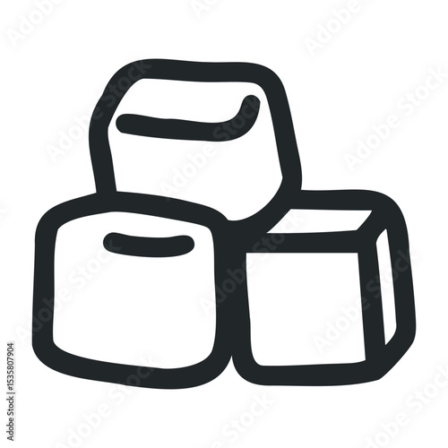Young caucasian male holding a craft beer pint glass smiling – stock vector icon in line drawing style