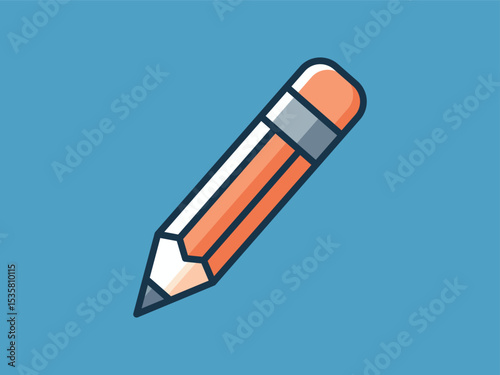 Colorful Pencil Vector for School and Office Projects