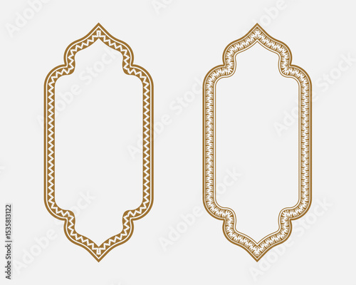 Frame text box border art design floral plant cover set collection