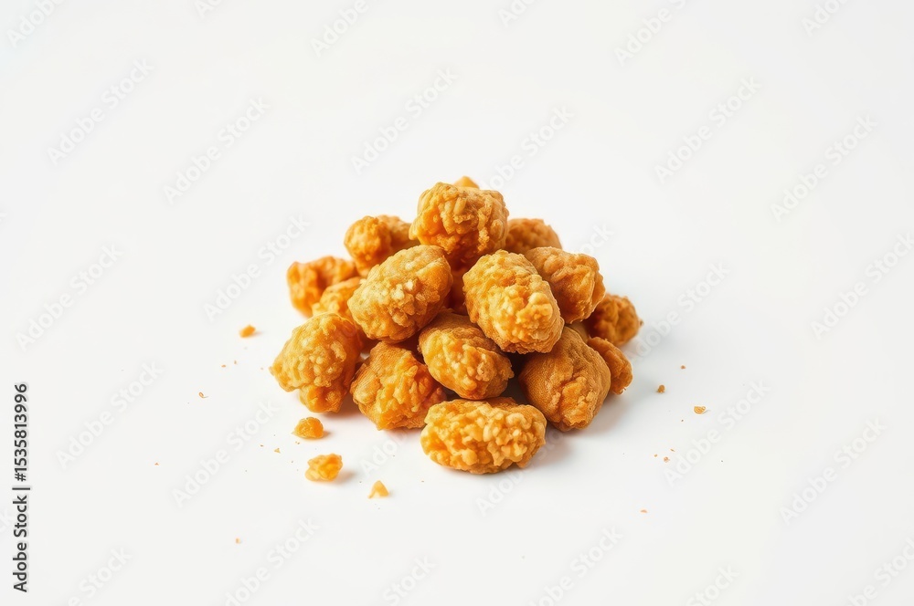 Fototapeta premium Golden Crispy Chicken Nuggets