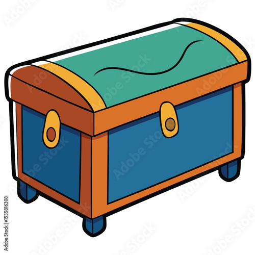 treasure chest vector illustration