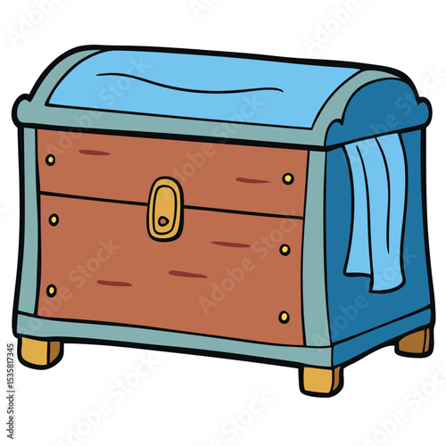 old chest of drawers isolated