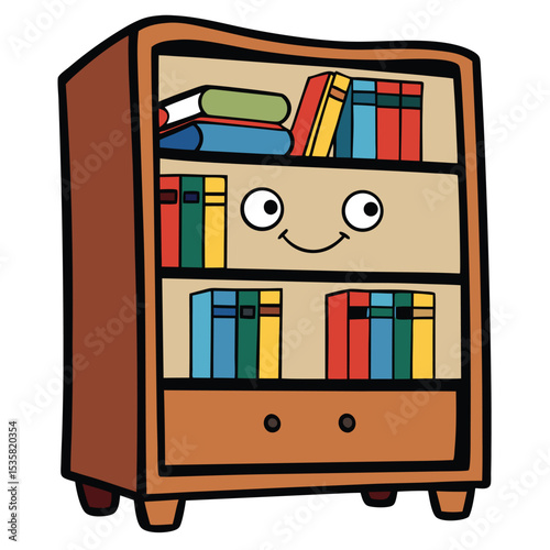 bookcase with books