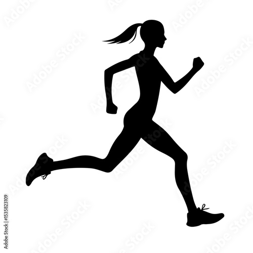 Female Runner Silhouette