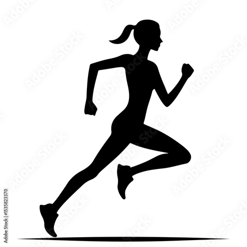 Female Runner Silhouette