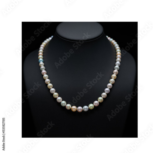 pearl necklace isolated on white