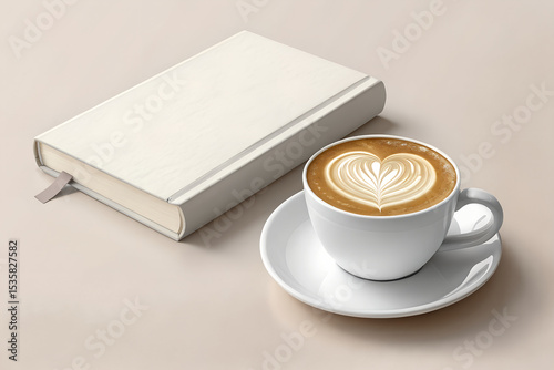 cup of coffee and book