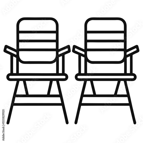 black and white chairs