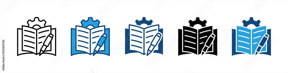 © pinky - Learning icon sheet multiple style collection