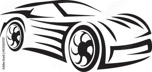 taxi cab silhouette vector art, minimalist geometric design
