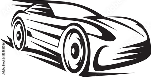 fire truck silhouette vector design, polygonal style