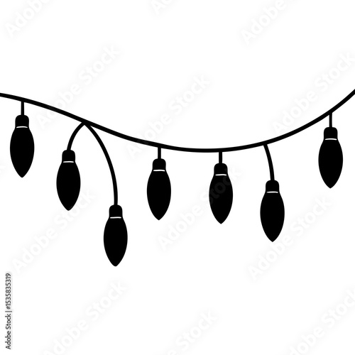 vector illustration of a set of christmas bells
