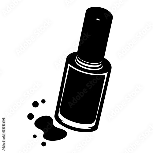 nail polish isolated on white background