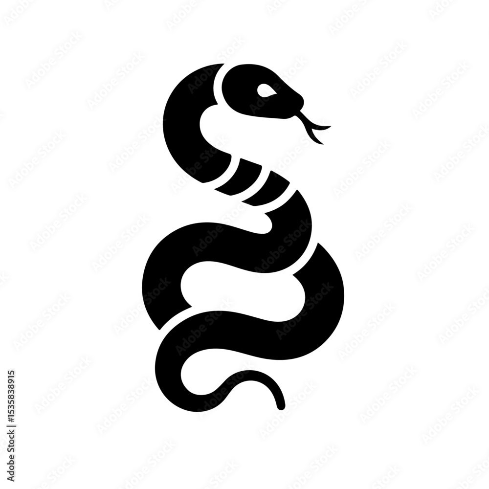 Fototapeta premium Snake Silhouette