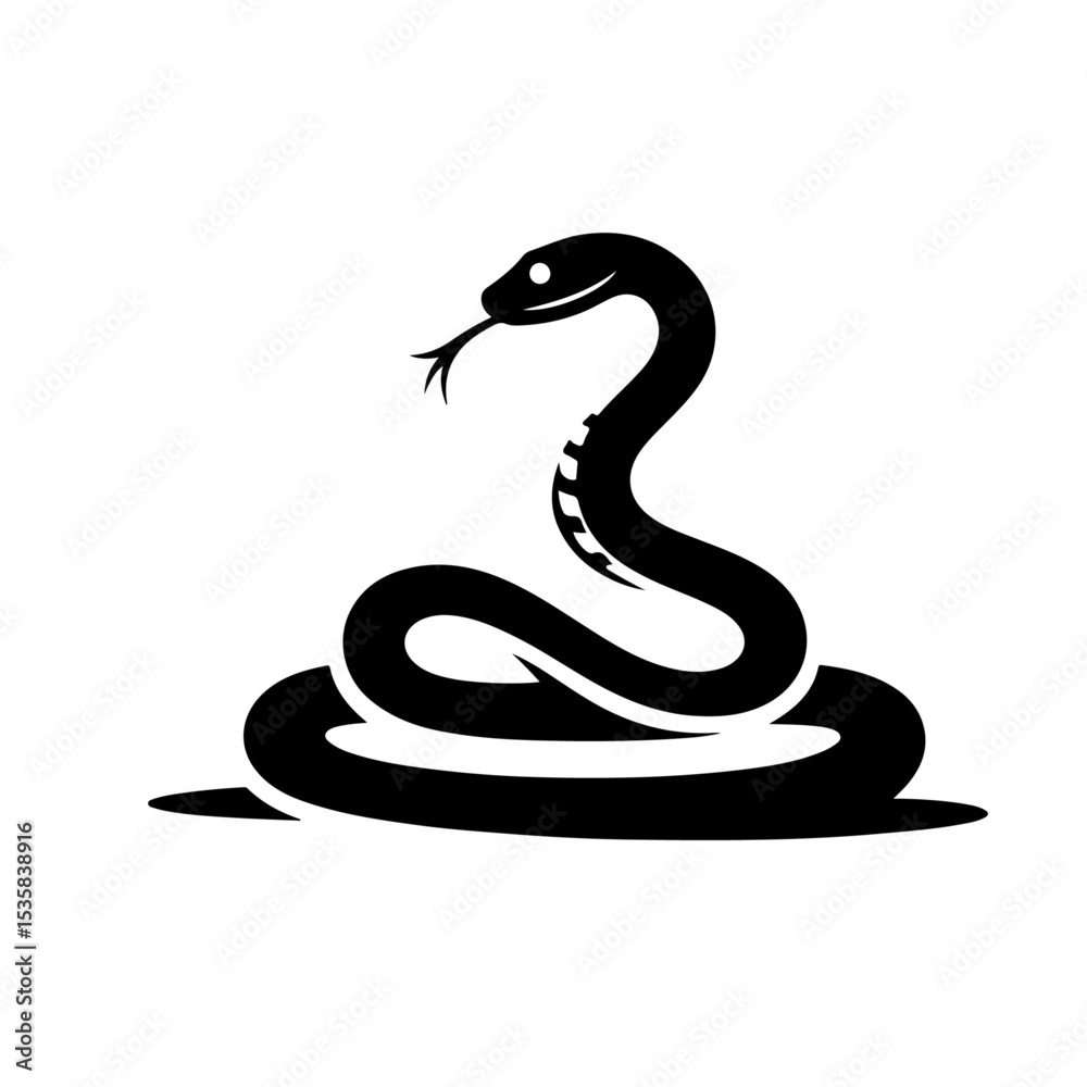 Fototapeta premium Snake Silhouette