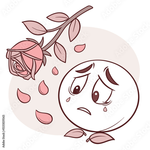 A melancholy mood the feeling of sadness and loss